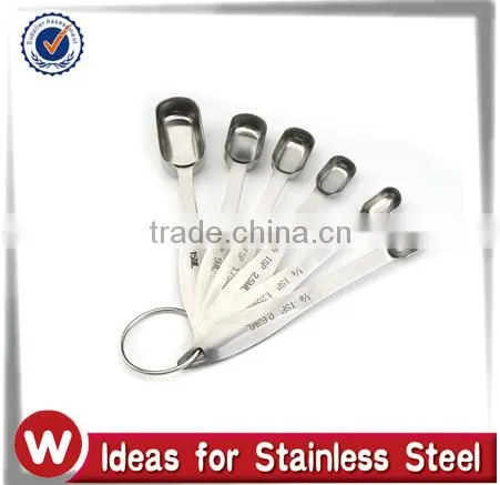 Hot sale food measuring tool set of 6 stainless steel measuring cup