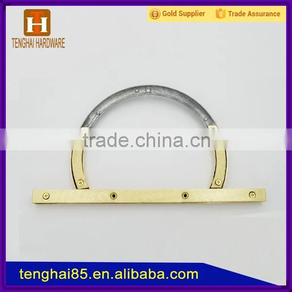 Custom Shiny Metal Big Bag Handle for Handbag photo-3