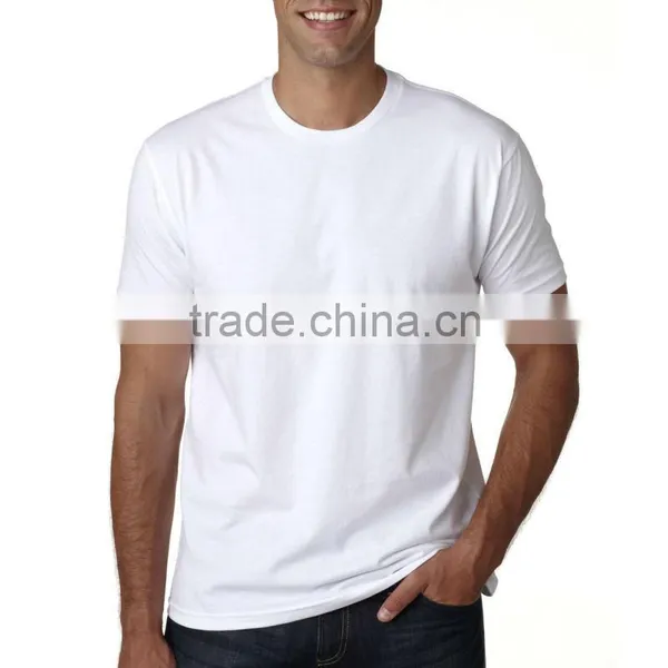 2015 New Promotional Adult Men Premium Fitted Blank Combed Cotton Jersy Short-Sleeve T-Shirt photo-3