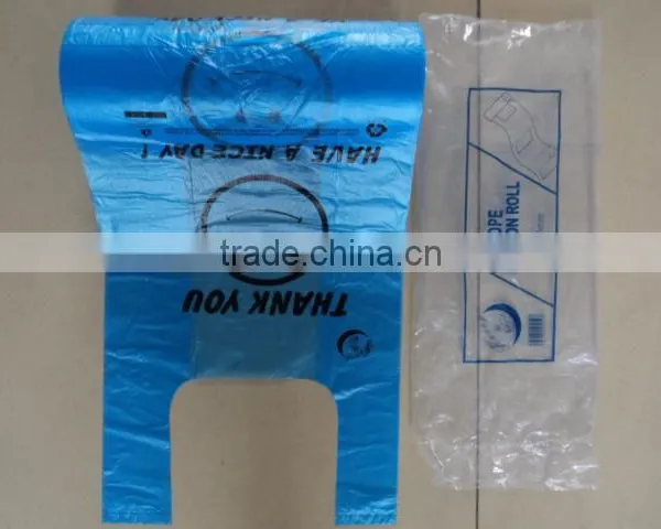 HIGH QUALITY PLASTIC T-SHIRT ABG ON ROLL/T-SHIRT SHOPPING BAGS photo-2