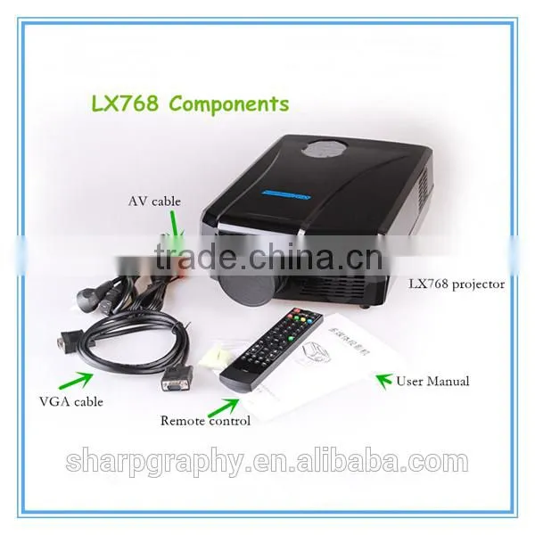2015 Hot Selling 2600 Lumens Best 1080p Native Full HD LED Holographic Projector LX768 Home Theater HDMI Projectors photo-5