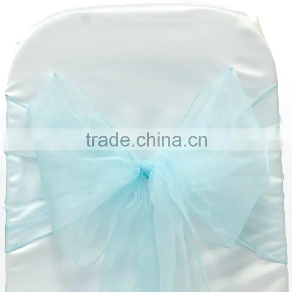 AUQA ORGANZA SASHES CHAIR COVER BOW SASH WEDDING SASHES