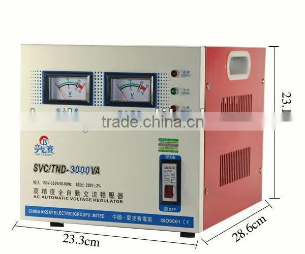 Wholesale AVR 2KW 220V Single Phase High Precisinon Automatic AC Voltage Stabilizer Regulator Made in Jingkesai Factory photo-2