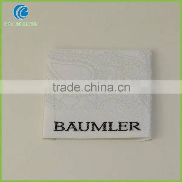 China Shenzhen Label Manufacturer Casual Garment Woven Clothing Main/Care/Size Label For T-Shirt Private Label photo-3
