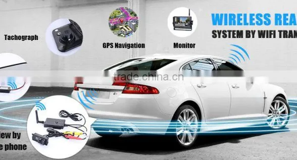 3G Wiring Free Wifi Wireless No Interference WIFI 5.0 Inch Smart 1080P GPS Android 4.4 3G Rearview Mirror Bluetooth Car DVR photo-5