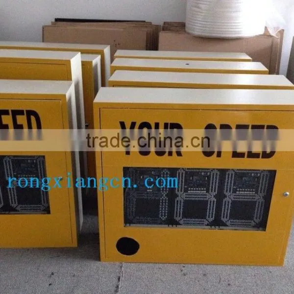 Outdoor Solar Power Radar Speed Sign Portable Traffic Flashing Speed Limit Signs photo-4