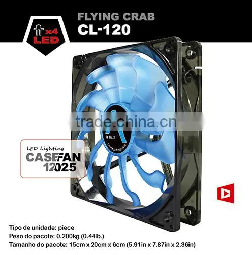 Alseye CA601w Manufacture 120*120*25mm 12v Led Light Case Cooling Fan photo-6