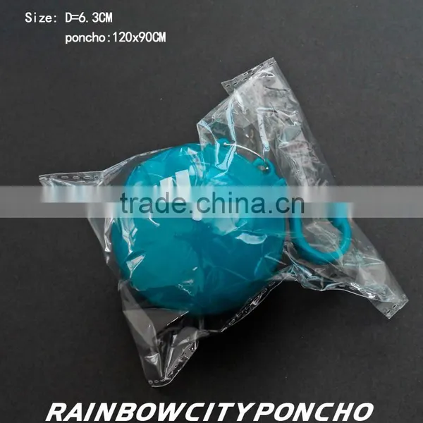 Ball Packed Rain Poncho With Logo Printing on Both Balls and Rain Poncho photo-3