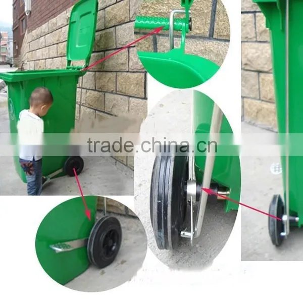 Outdoor Plastic Solid Recycling Wheelie Bin 240 Litre photo-6