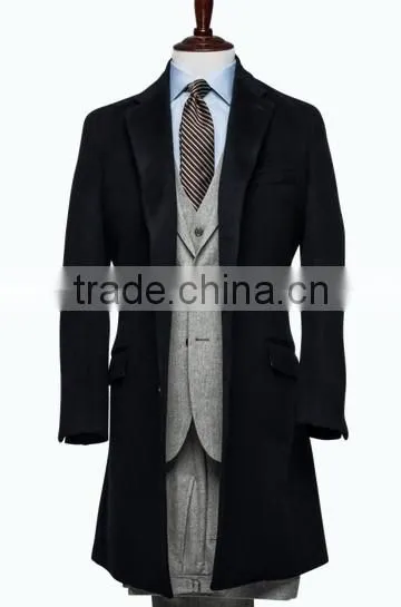 Fashion Style Black Custom Made Long Uniform Overcoat photo-3