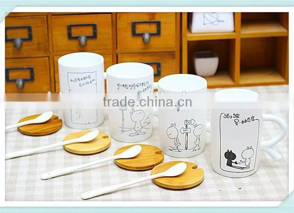 Ceramic R Handle Mug With R Handle for Student photo-2