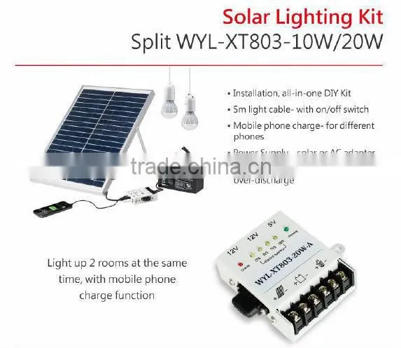 Portable Solar Panel/Small Solar Lighting Kits 10W 20W photo-6