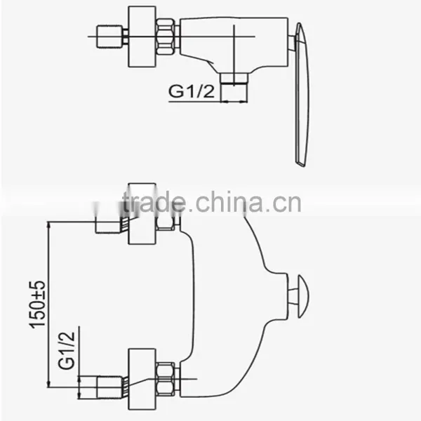 Sanitary Ware Bath & Shower Mixer Brass Shower Faucet photo-6