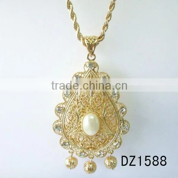 New Design Gold Pendant Long Necklace Jewelry Pendant Scarves