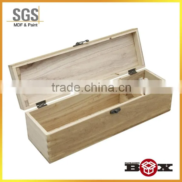 Pine Wooden Wine Box With Opened Door photo-3