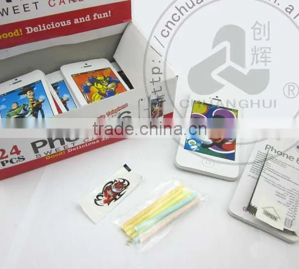 New Mobile Phone Shaped With CC Stick Candy and Tattoo / Phone 6 Sweet Candies photo-2