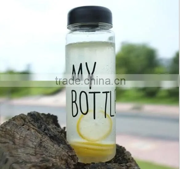 500ml Water Cup Transparent My Bottle / Lemon Juice Bottle / Plastic Water Bottle photo-5