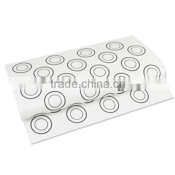 DIY 44 Holes Round Macaron Silicone Mat Rould Cakes High Quality Baking Mould Sheet Mat, photo-2
