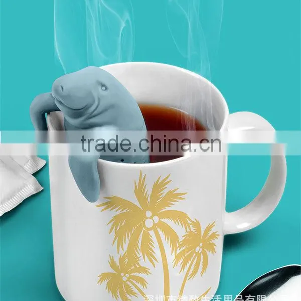 Convenience Silicone Manatea Tea Infuser Strainers Infuser Mana Leaf Filter Manatee Diffuser photo-6