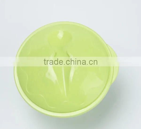 China Apply Microwaveable Baby Training Bowl Spoon With Short Handle photo-5