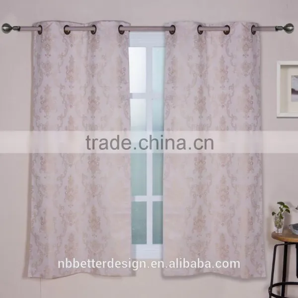 1PC JACQUARD COATING BLACKOUT THE DECORATIVE CURTAINS FOR LIVING ROOM DECORATION photo-2