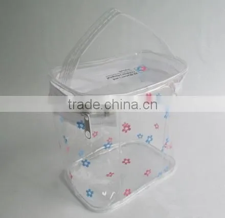 Customized Clear Waterproof Pvc Transparent Cosmetic Bag With Zipper photo-2
