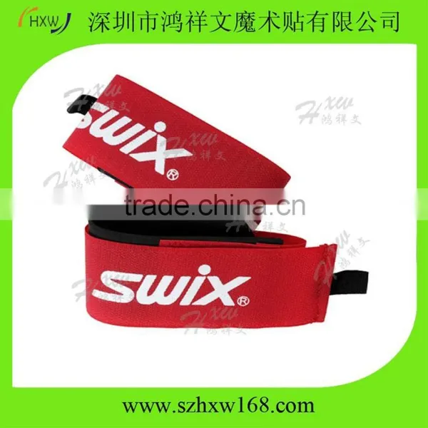 Custom Deluxe Rubber Alpine Skiing Hook Loop Ski Straps photo-5