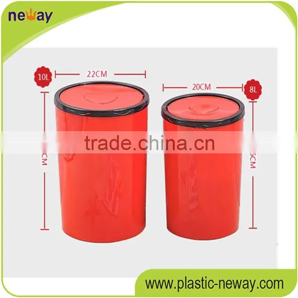 Swing Lid PP Eco-Friendly Standing 10L Fancy Decorative Mini Dustbin photo-2