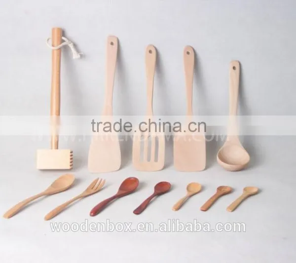 2016 Wholesale Cheap Natural Healthy Flat Wooden Spoon photo-2