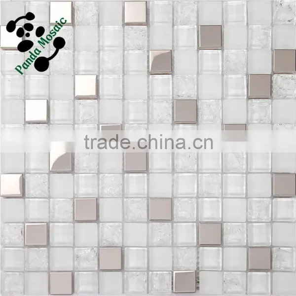 SMS15 Structural Building Materials Mosaic Tactile Tile Goldline Glass Mosaic photo-5