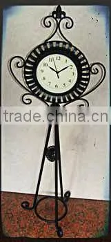 home decor handicraft antique vintage metal floor standing clock antique grandfather clock