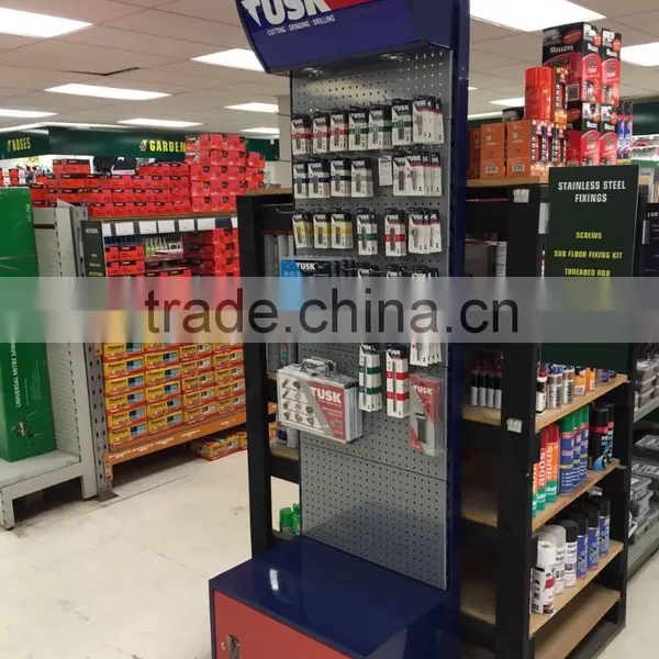 Multifunctional Hotsale Multi-tier Metal Orifice Hardware Display Rack, Power Tool Shelf,Stand photo-2