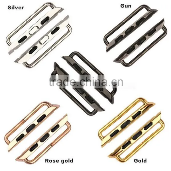 Genuine Seamless Metal Connector Clasp Watch Band Adapter Buckle For Apple Iwatch 38mm/42mm Adapter