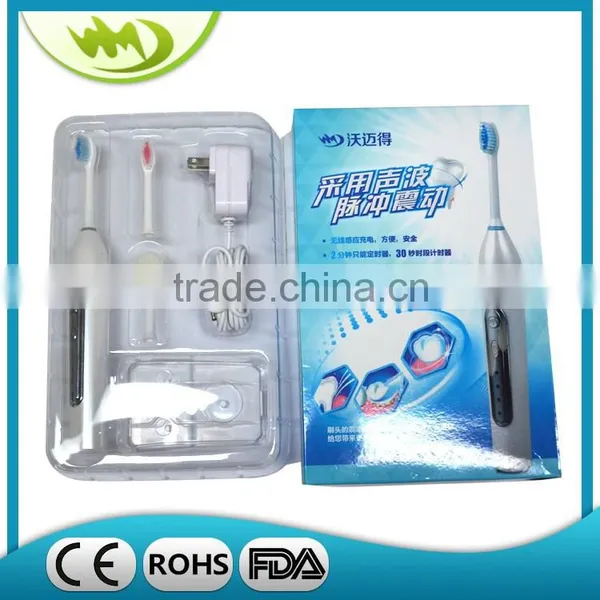 Nylon Adult and Baby Waterproof Sonic Vibration Electricial Toothbrush photo-4