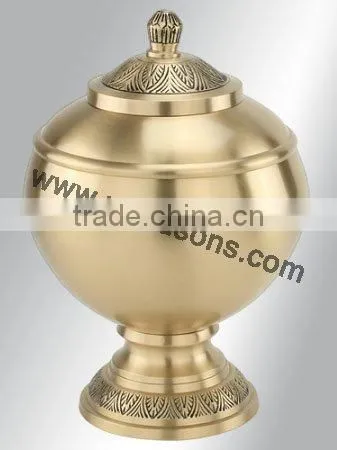 Hot Design Brass Metal Urns | Circular Base Urns | Floor Standing Urns photo-3