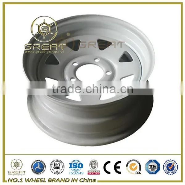 5 hole 0 offset trailer steel wheel rims