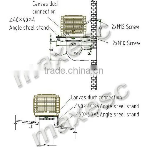 CE Qpproaved 18000m^3/h Top Dischange Air Cooler Online Shopping photo-3