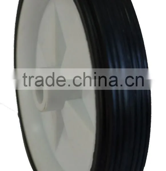 Solid Wheel/Plastic Ruled Rubber Lawnmower Lawn Push Mower Wheel 4+ Inch Diameter photo-4