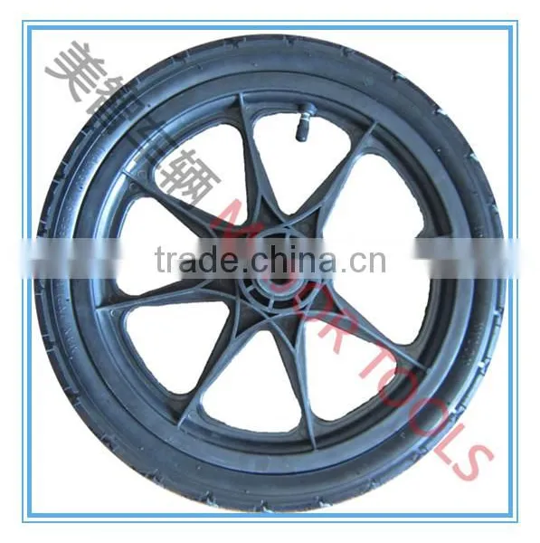 16 x 2.125 Steel and Aluminum Spoke Rim Bicycle Tyre photo-4