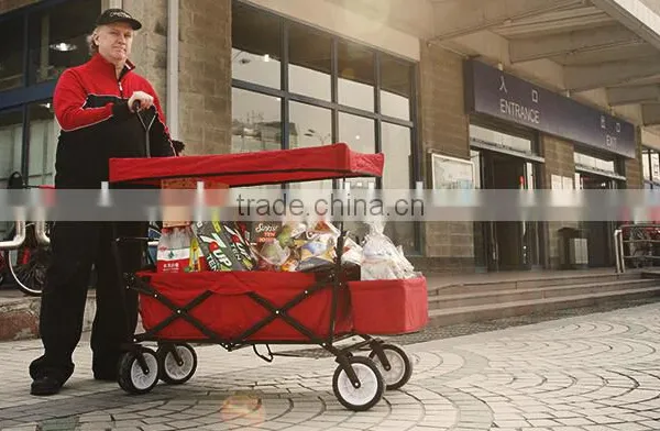 Camping Foldable Pull Cart Lovely Baby Trolley photo-3