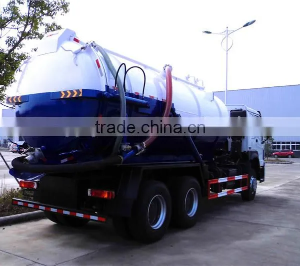 China Manufacturer HOWO 20000l Vacuum Sewage Sucker Truck photo-3