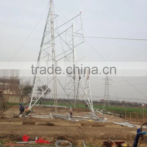 Inner-suspended Lattice Gin Pole Made With Aluminum Alloy For Erection Tower photo-4