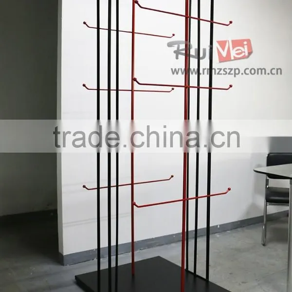 Red Metal Hanging Bag Display Stand photo-3
