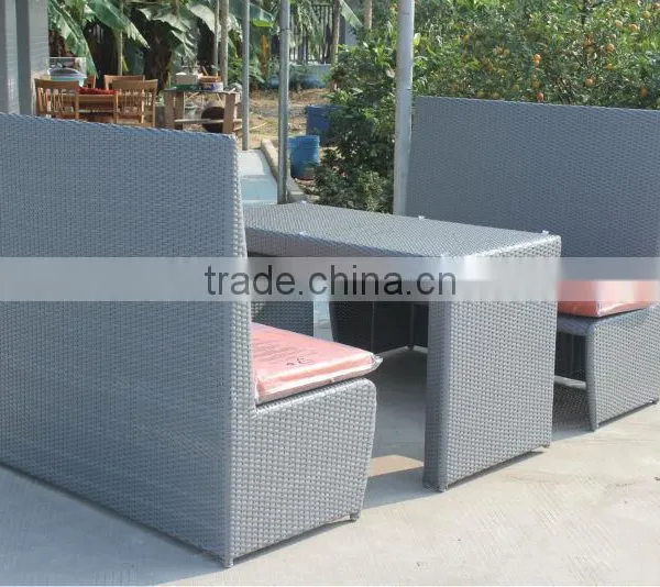 Outdoor PE Synthetic Rattan Benches Leisure Table and Chairs CF1275 photo-3