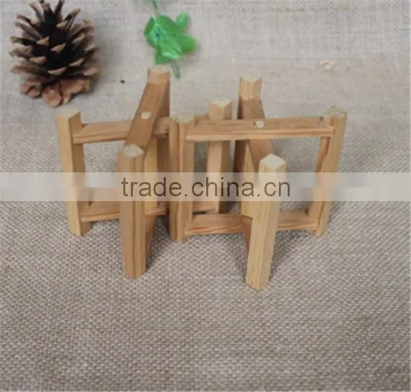 FSC Handmade Foldable Mini Wooden Craft Rack photo-3