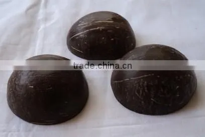 Natural Polished Coconut Shell Candle Holder