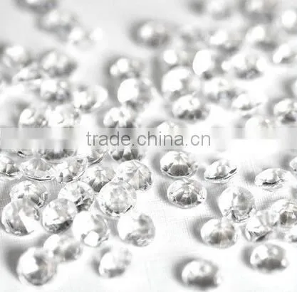 Heart Clear Acrylic Diamond for Wedding photo-3