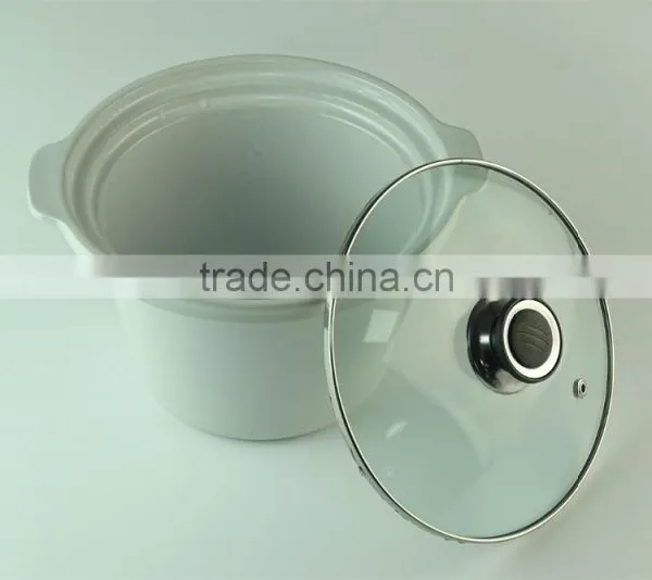 White Serveware Porcelain Serving Soup Tureen With Clear Lid photo-2