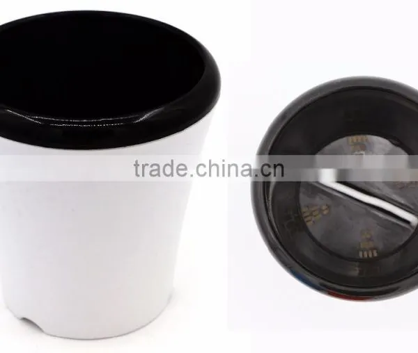 Cylinder Self Watering Planter Office Flower Pot photo-2
