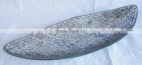 Good Quality Silver Mirror Mosaic Candle Holder photo-6